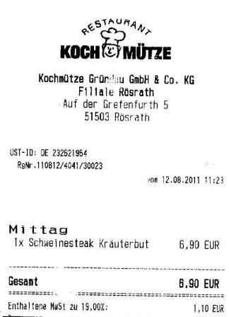 vbnl Hffner Kochmtze Restaurant